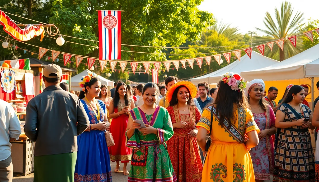 cultural festival scene celebrating Berticcia in the United States.
